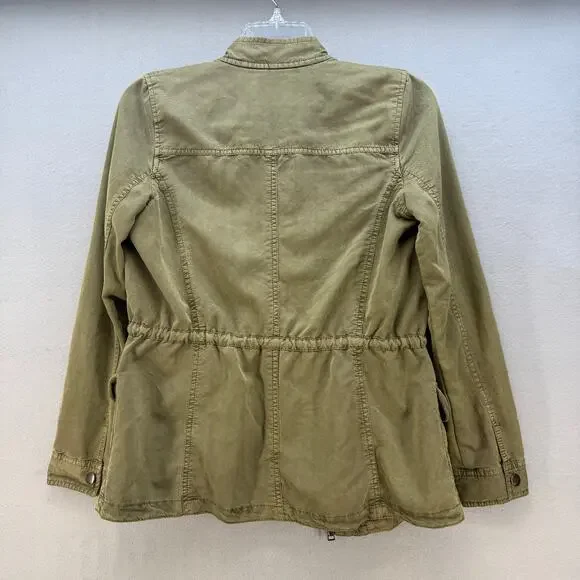 Hinge Jacket Women's S Olive Military Style Utility Jacket Cargo Preppy Normcore - Picture 2 of 10
